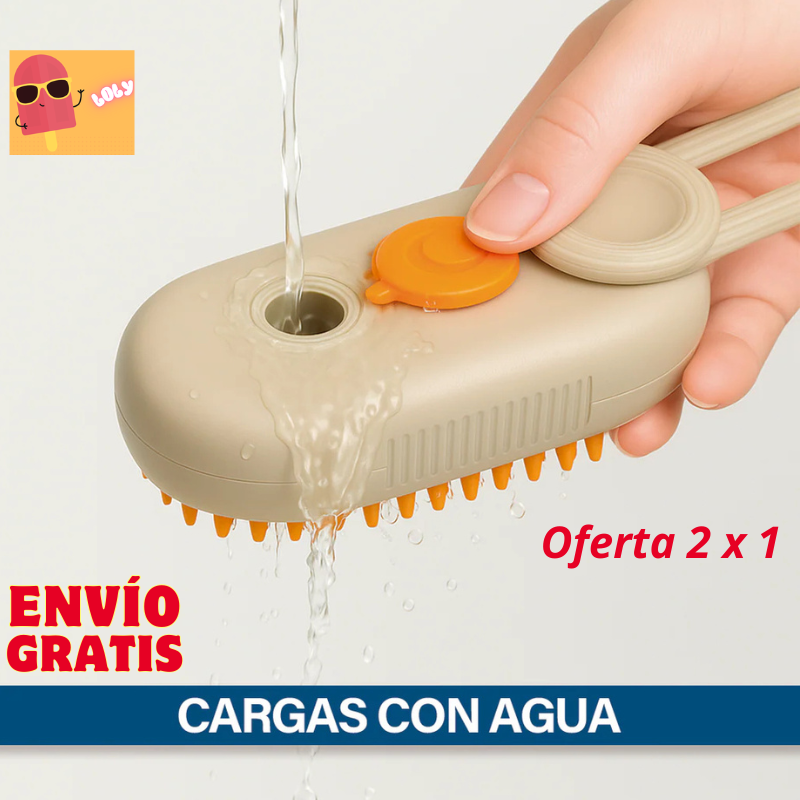 Cepillo Para Mascotas Al Vapor 3 En 1